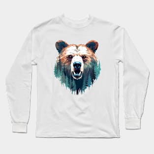 Grizzly Bear Animal World Wildlife Beauty Discovery Long Sleeve T-Shirt